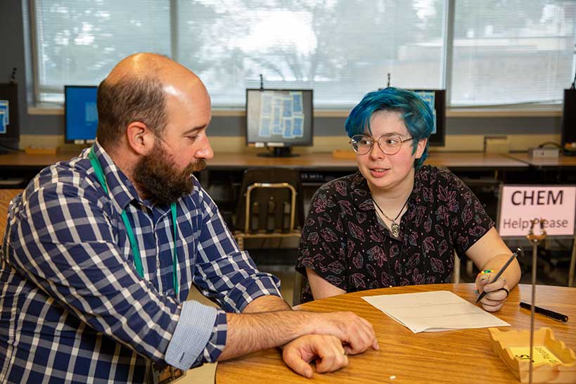 A student being tutored